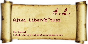 Ajtai Liberátusz névjegykártya